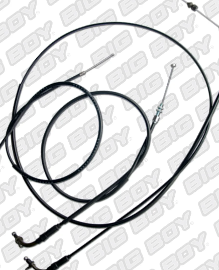 Motorcycle throttle and brake cables